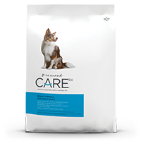 The front of a bag of Diamond Care Rx Renal Formula for Adult Dogs.