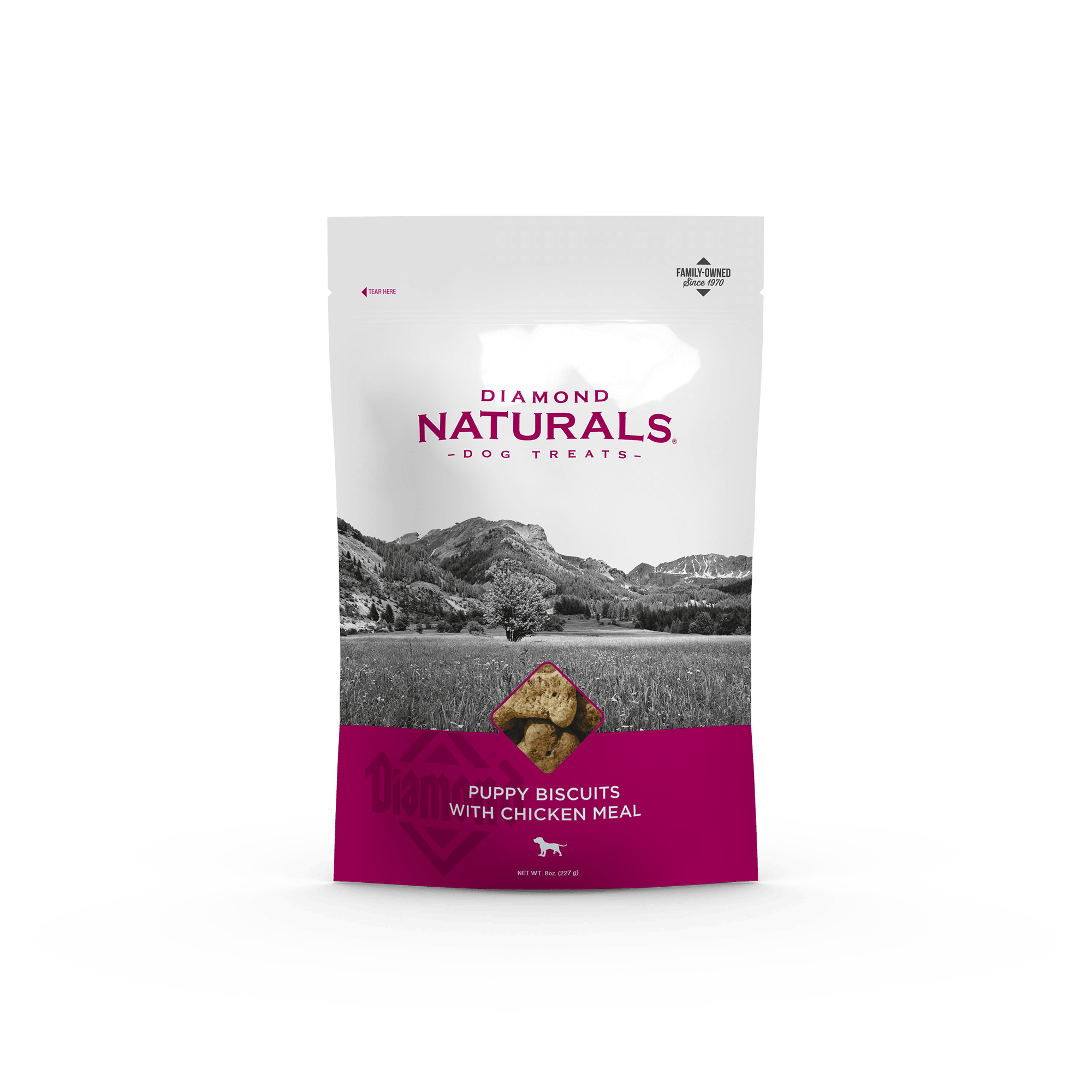 Diamond Naturals Puppy Biscuits with Chicken Meal product packaging