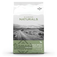 Diamond Naturals Large Breed Adult Dog Lamb Meal & Rice Formula front of bag | Diamond Pet Foods