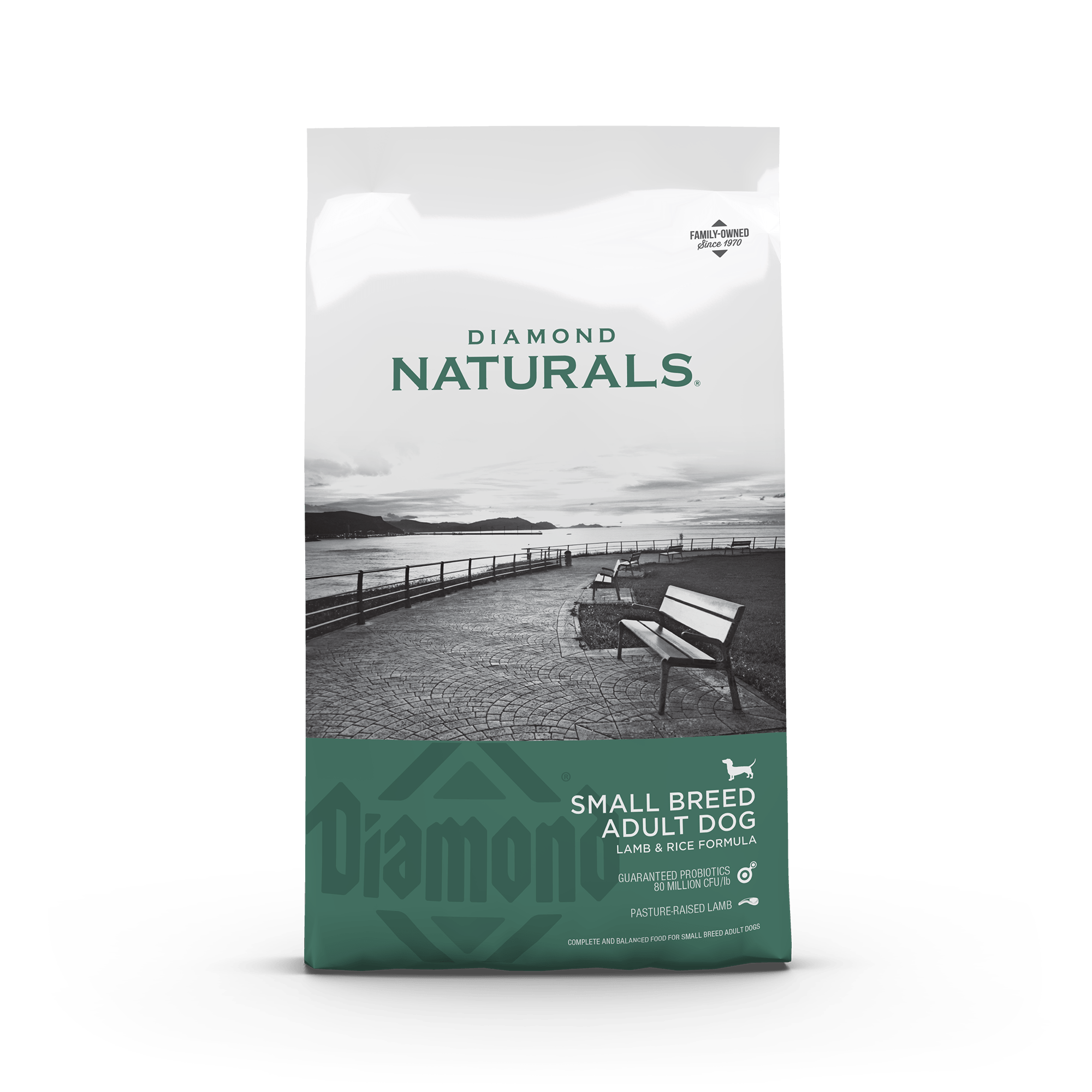 Diamond Naturals Small Breed Adult Dog Lamb & Rice front of bag | Diamond Pet Foods