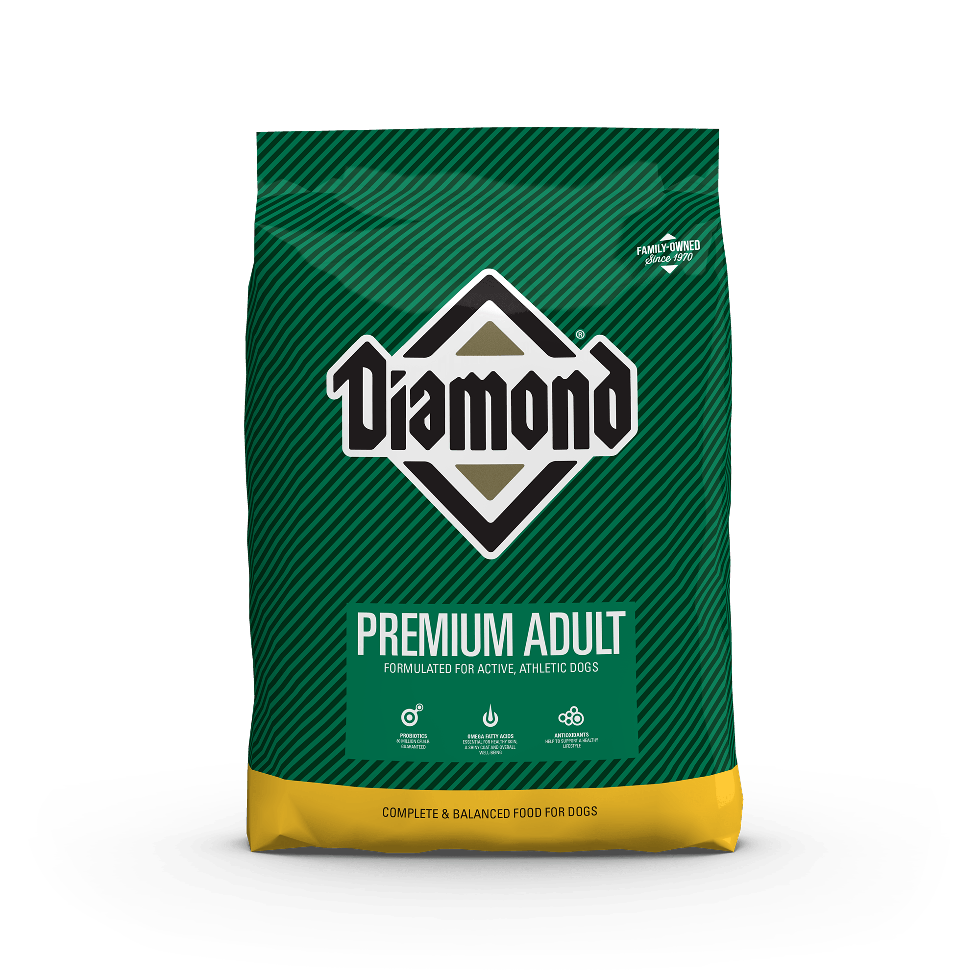 Diamond Premium Adult Formula for Dogs product packaging