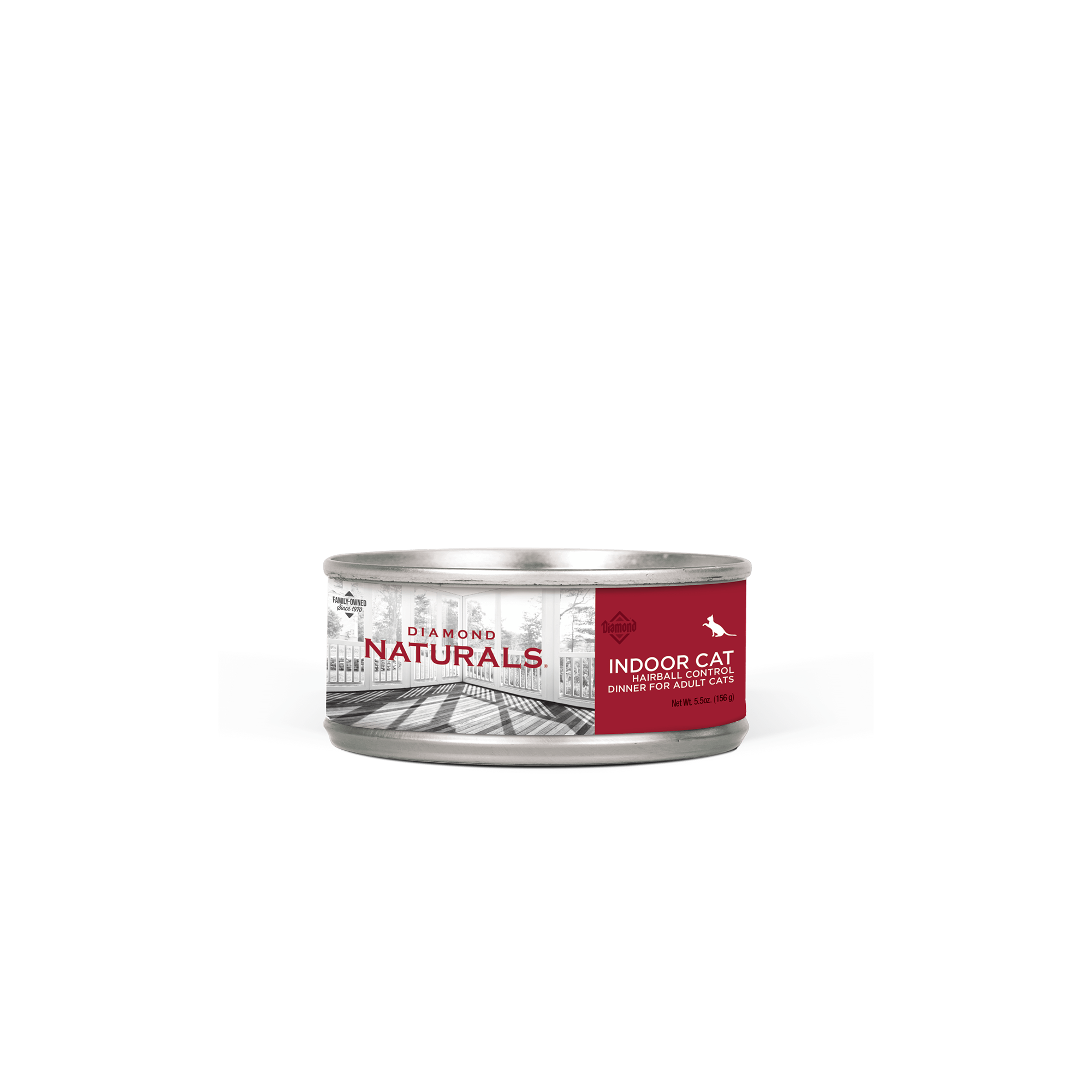 indoor cat hairball control dinner front of can