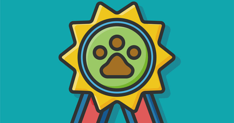 Dog Paw Badge Graphic | Diamond Pet Foods