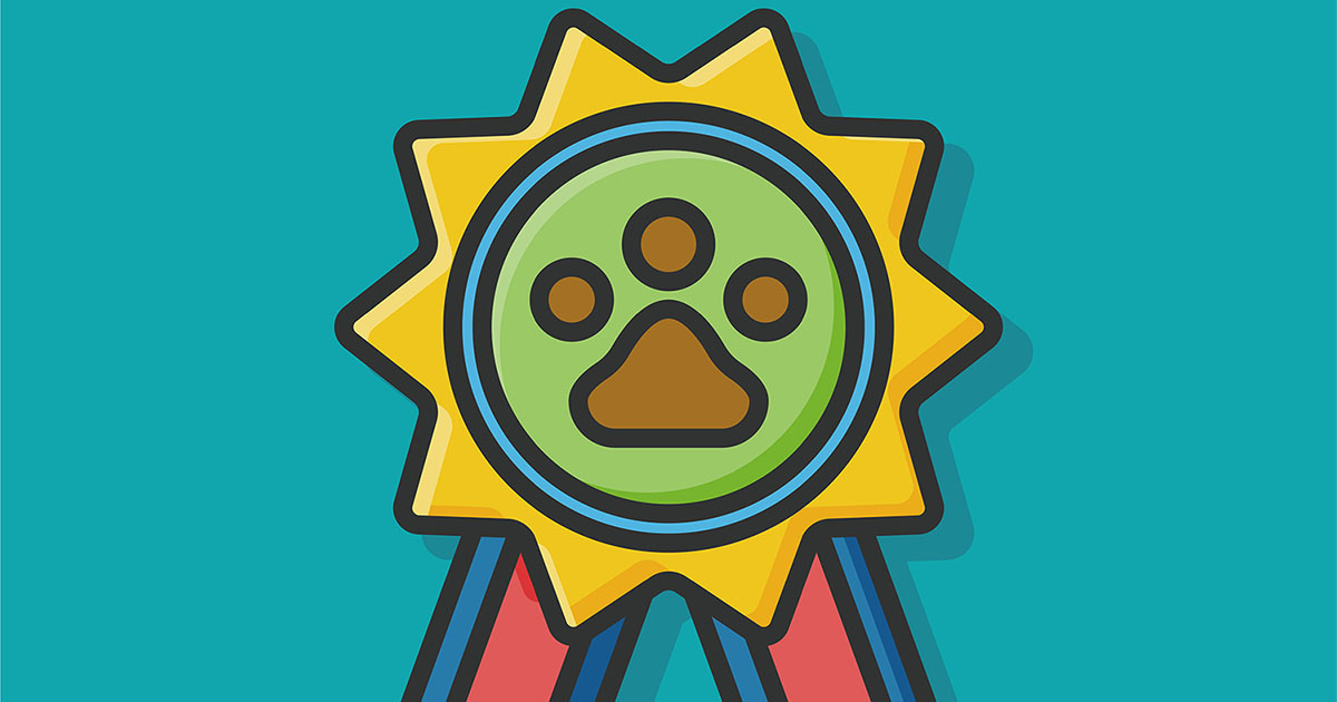 Dog Paw Badge Graphic | Diamond Pet Foods